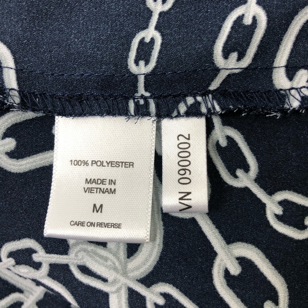 Soho New York & Company Jeans Chain Design Blouse size M - Picture 9 of 10